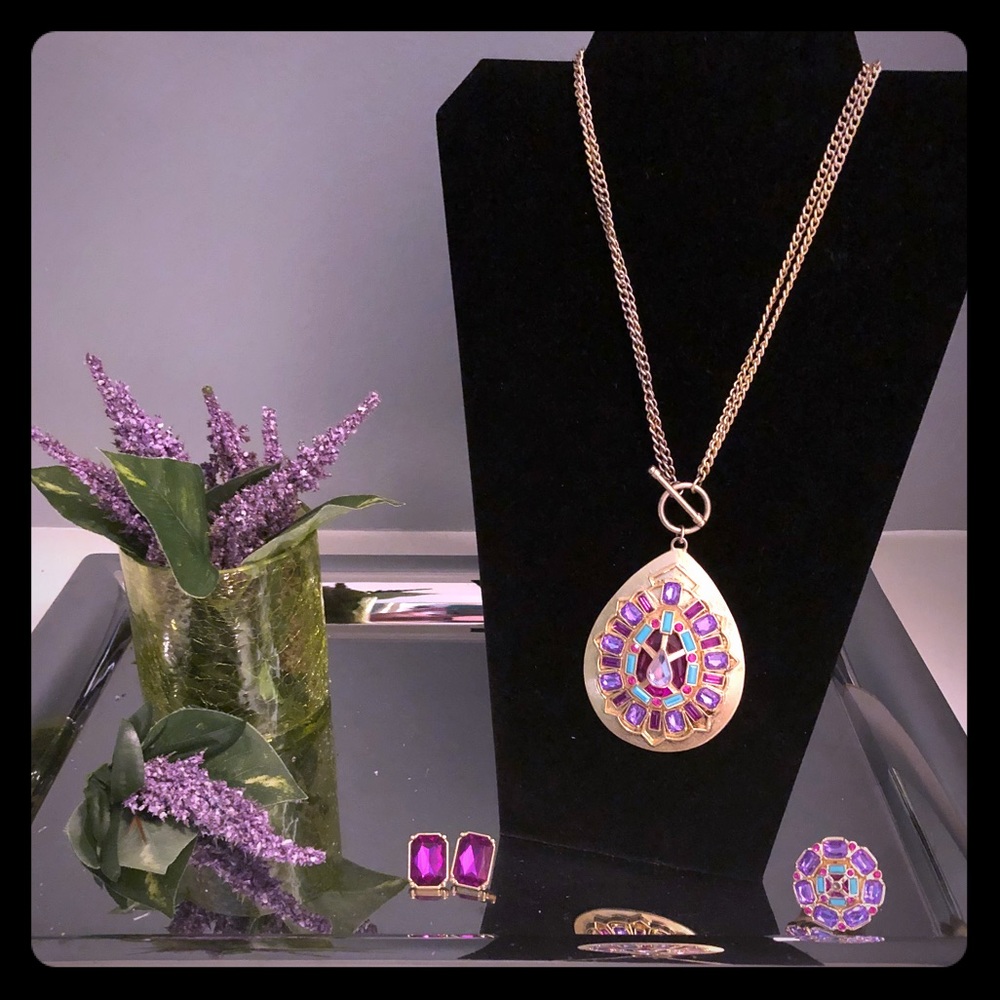 Park Lane “Grandeur” Necklace, Earring & Ring Set